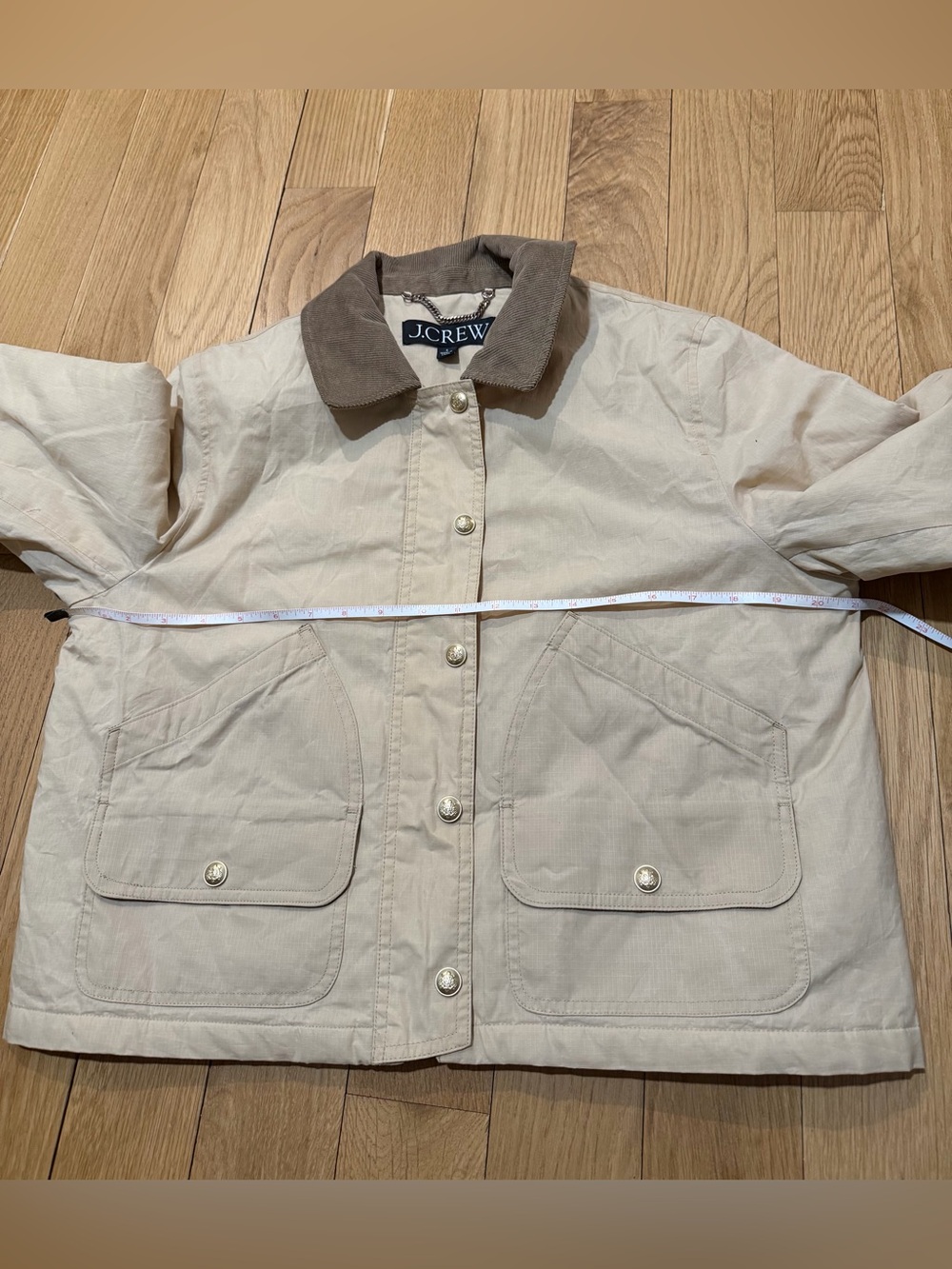 J.Crew Short Barn Jacket in English ripstop cotton Sz Small - Picture 12 of 14